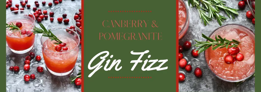 gin fizz are a festive drink for christmas