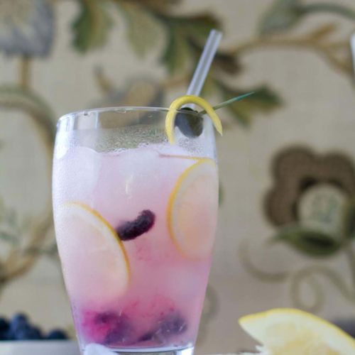keto friendly blueberry lemonade