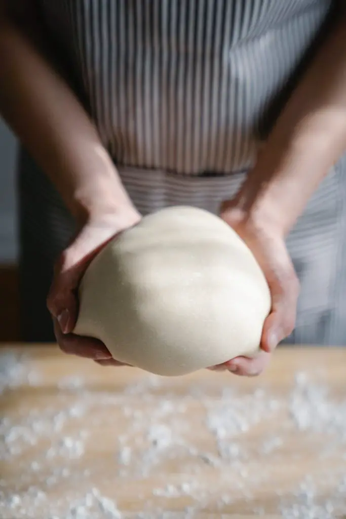 the fresh baked bread is almost ready for the oven