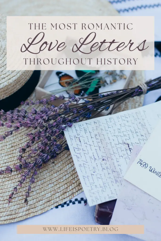 a beautiful hand written historical love letter