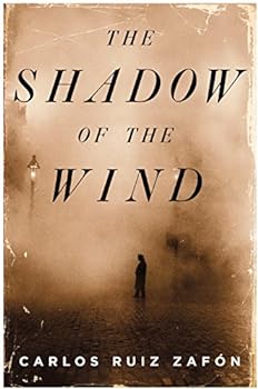The Book Cover for Shadow of the Wind, a great Book Club pick.