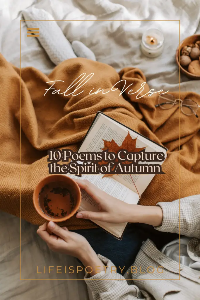 Pinterest pin for Autumn Poetry