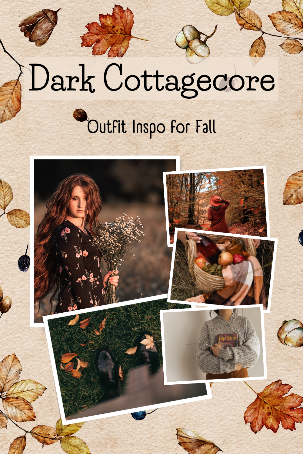 Dark Cottagecore Outfit Inspiration For Fall